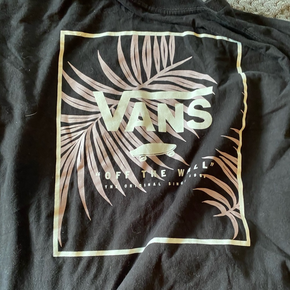 Vans purple and black long sleeve shirt